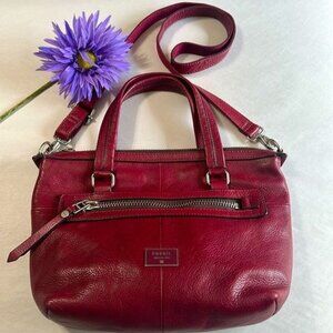 Fossil Red Crossbody Bag